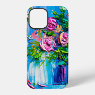 Oil painting a bouquet of roses. Impressionist sty iPhone 12 Case