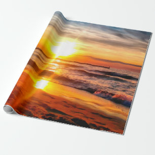 Oil painting. Acrylic artwork. Big size poster. Wa Wrapping Paper
