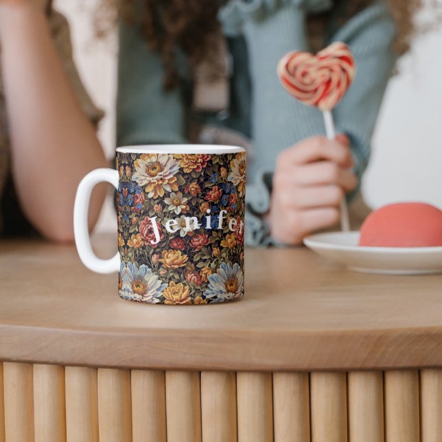 Oil Painting Bouquet of Wildflowers Coffee Mug (Creator Uploaded)