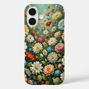 Oil painting flowers meadow cover