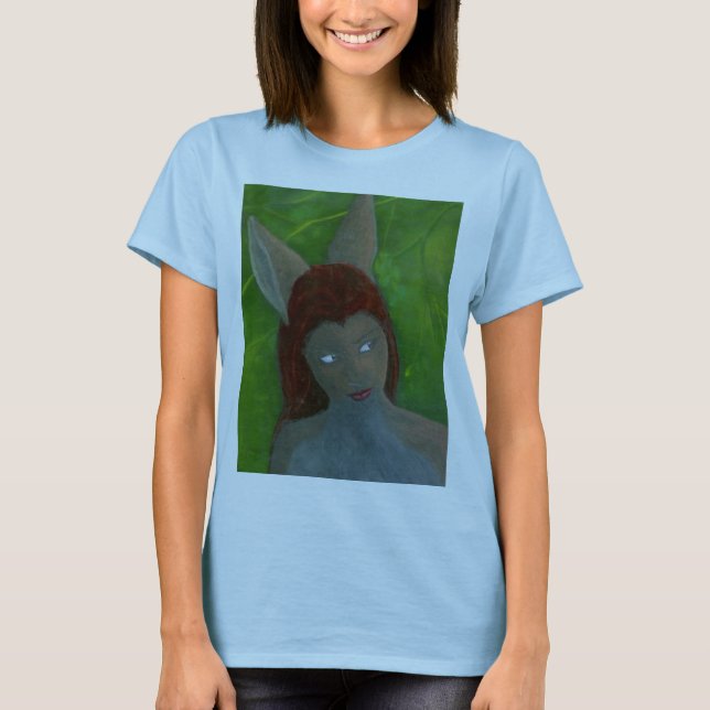 oil painting Furry Anthro Rabbit girl 2010 T-Shirt (Front)