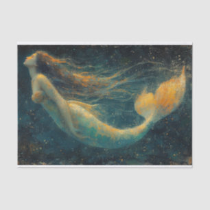 Oil Painting of a Mermaid Tissue Paper