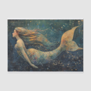 Oil Painting of a Mermaid Tissue Paper