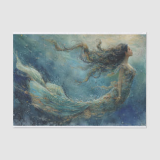 Oil Painting of a Mermaid Tissue Paper