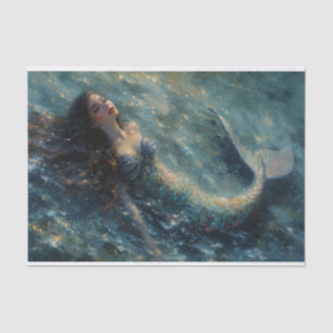 Oil Painting of a Mermaid Tissue Paper