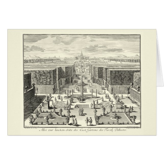 Oil Painting of Fountains at Garden of Versailles (Front Horizontal)