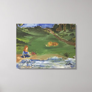 Oil Painting Original in print Day in The Park Sar