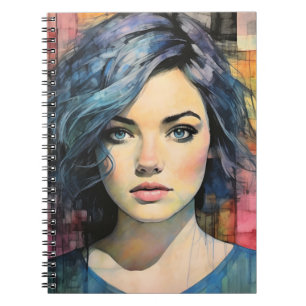 Oil Pastel Portrait   Notebook