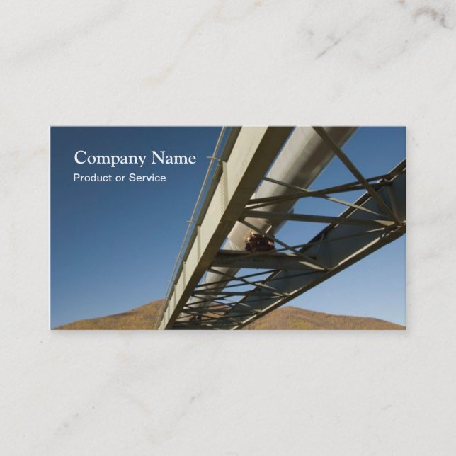 Oil pipeline business card (Front)