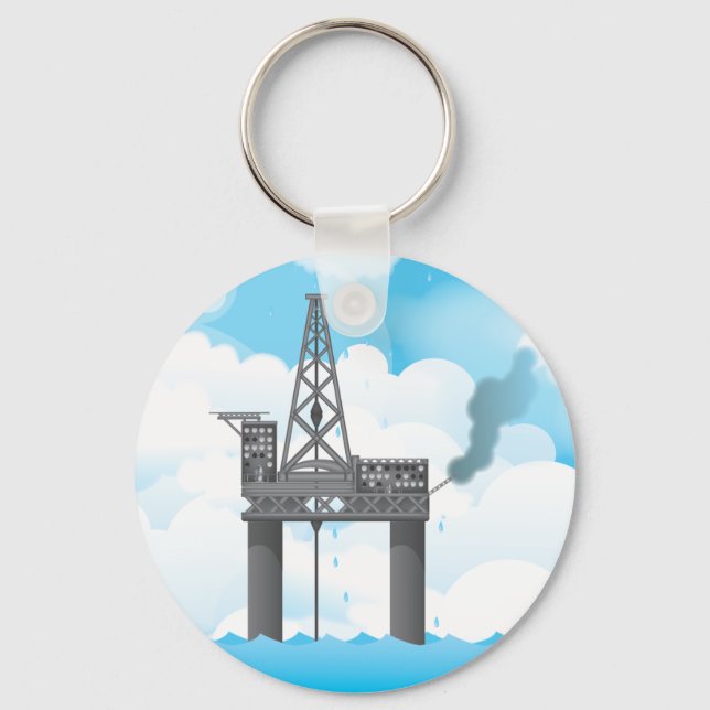 Oil Platform Key Ring (Front)