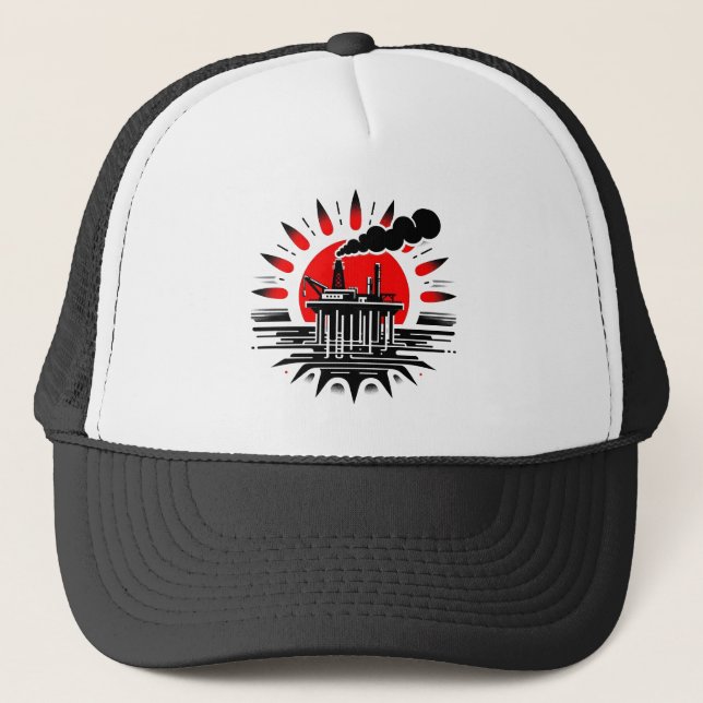 Oil Platform on Hat (Front)