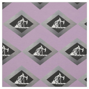 Oil Pumping Units in a Silver Diamond Customisable Fabric