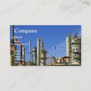 Oil Refinery Business Card