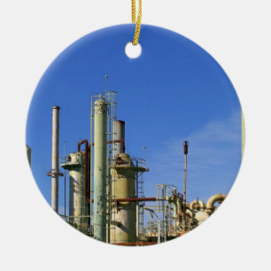 Oil Refinery Ceramic Tree Decoration