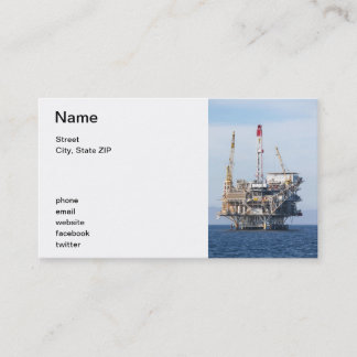 Oil Rig Business Card