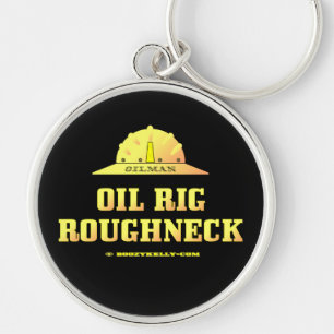 Oil Rig Roughneck,Oilman,Keychain,Gift,Oil Rigs Key Ring
