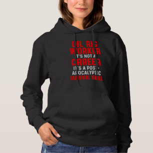 Oil Rig Worker Flexible Usa American Gas Oilfield Hoodie