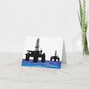 Oil Rigs Note Cards