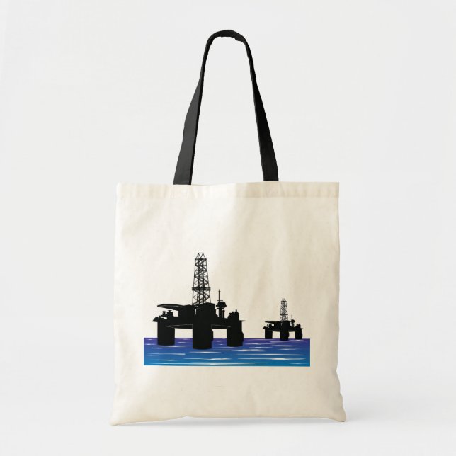 Oil Rigs Tote Bag (Front)