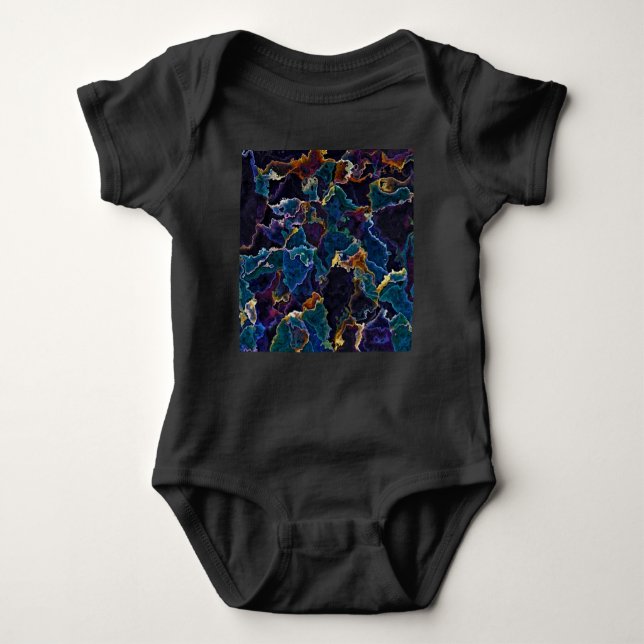 Oil Slick  Baby Bodysuit (Front)