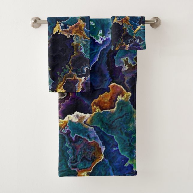Oil Slick  Bath Towel Set (Insitu)
