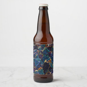 Oil Slick Beer Bottle Label