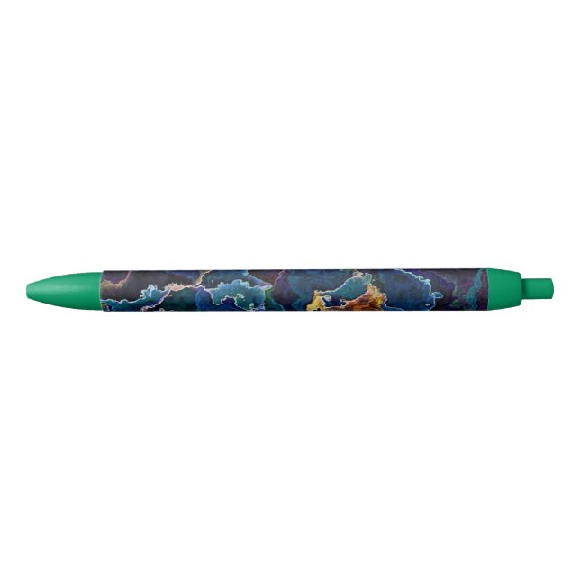 Oil Slick  Black Ink Pen (Front)
