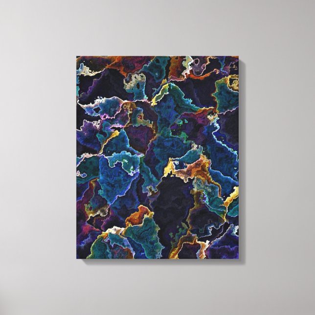 Oil Slick  Canvas Print (Front)