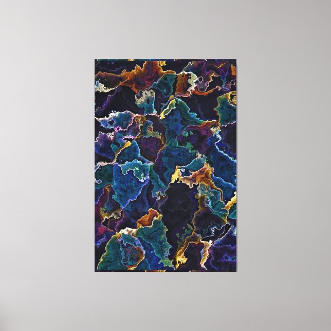 Oil Slick  Canvas Print (Front)
