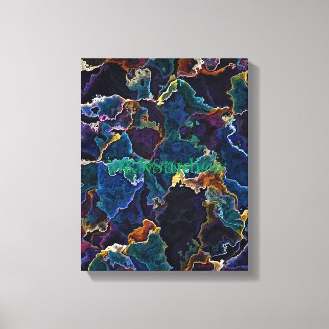 Oil Slick  Canvas Print (Front)