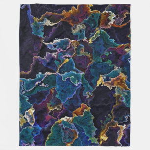 Oil Slick Fleece Blanket