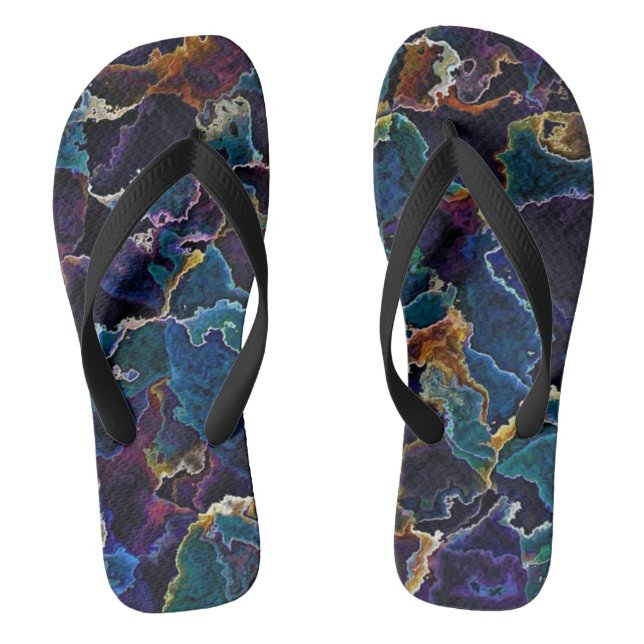 Oil Slick  Jandals (Footbed)
