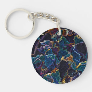 Oil Slick  Key Ring
