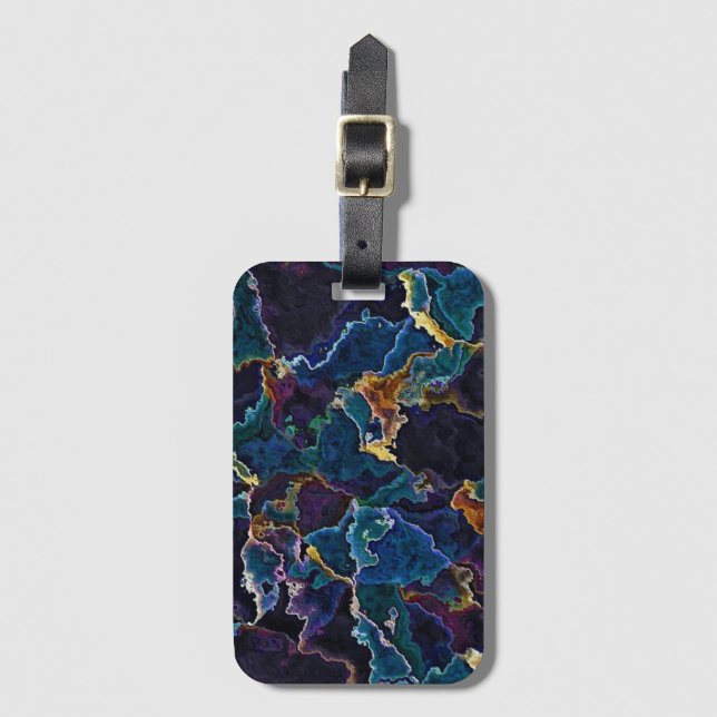 Oil Slick  Luggage Tag (Front Vertical)