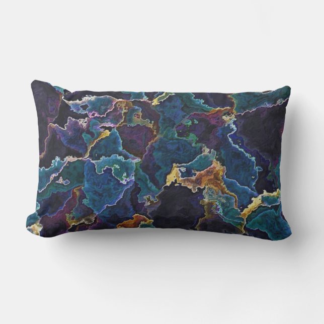 Oil Slick   Lumbar Cushion (Front)