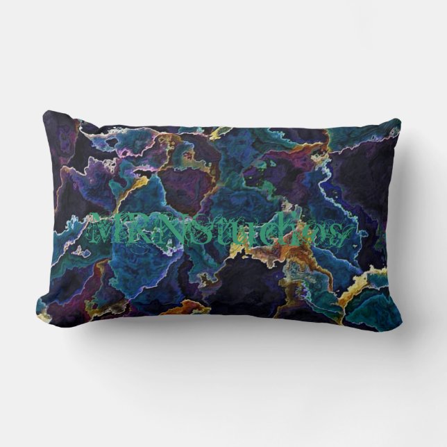 Oil Slick   Lumbar Cushion (Front)
