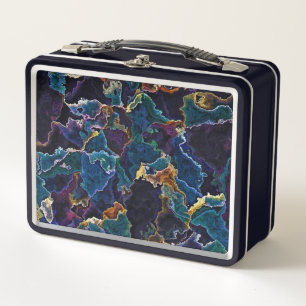 Oil Slick Metal Lunch Box