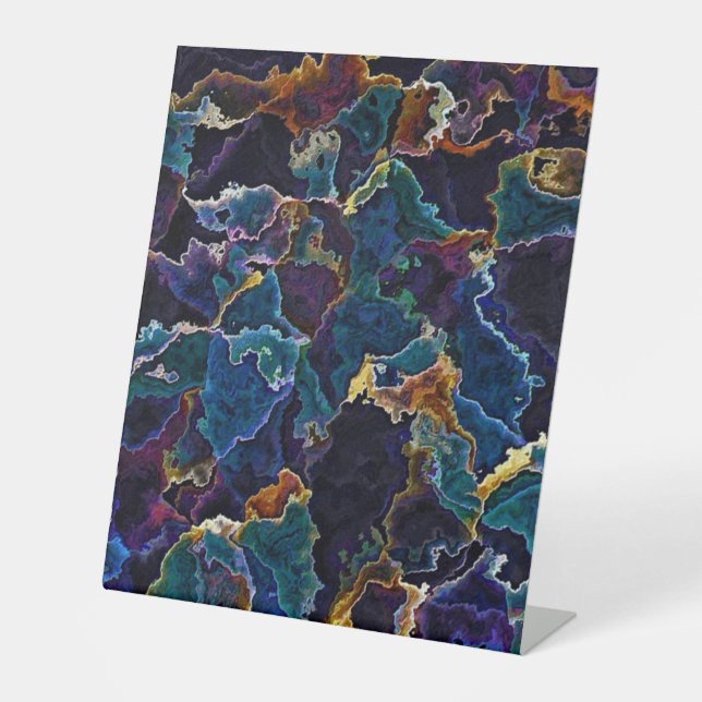 Oil Slick  Pedestal Sign (Front)