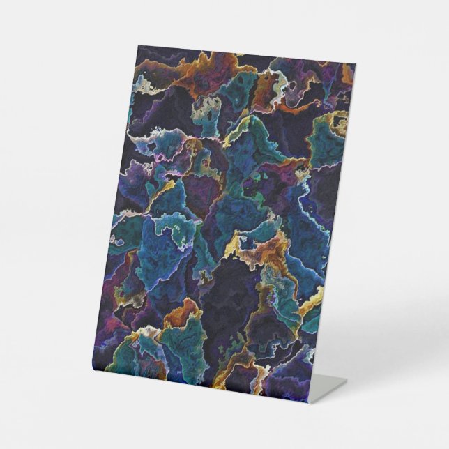 Oil Slick  Pedestal Sign (Front)