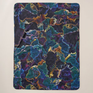 Oil Slick Sherpa Blanket