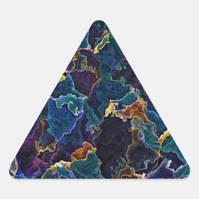 Oil Slick   Triangle Sticker (Front)