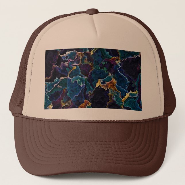 Oil Slick  Trucker Hat (Front)