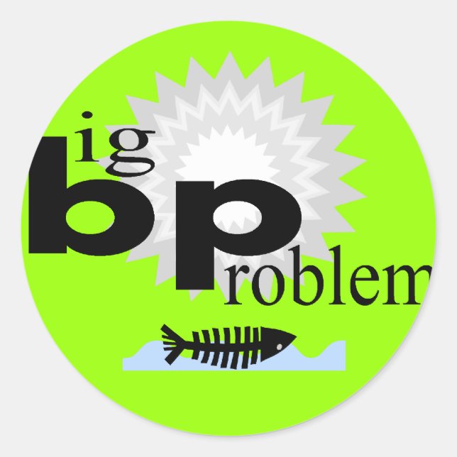 Oil Spill Disaster T-Shirts Classic Round Sticker (Front)