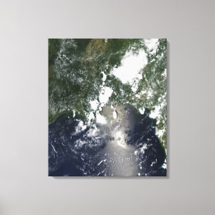 Oil spreads northeast canvas print