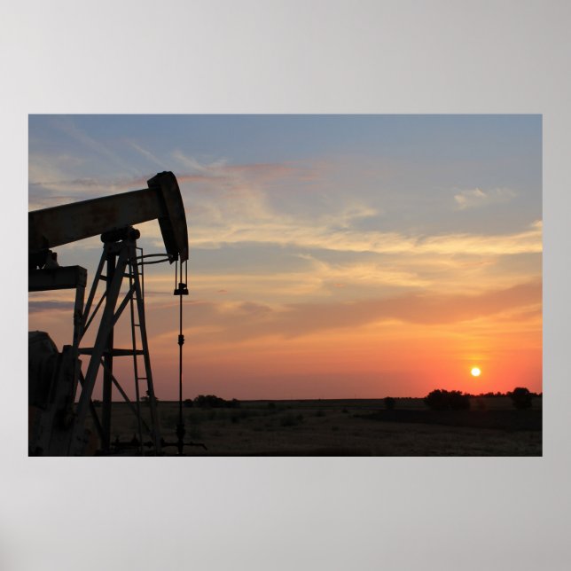 Oil Sunrise Poster (Front)