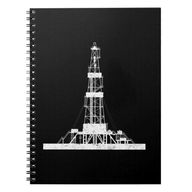 Oilfield Driller Drilling Rig Notebook (Front)