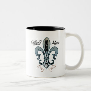 oilfield mum Two-Tone coffee mug