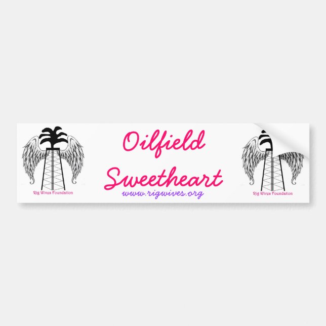 Oilfield Sweetheart Bumper Sticker (Front)