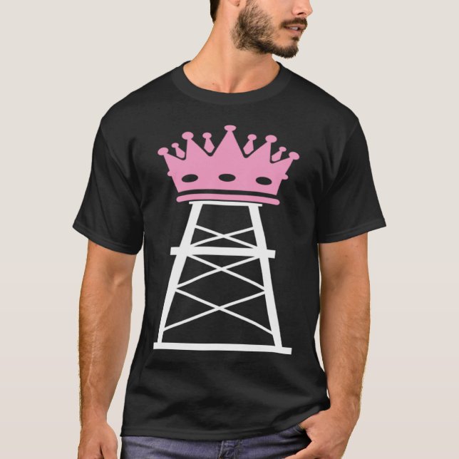 Oilfield Workers Oil Rig Roughneck Oilfield Wife T-Shirt (Front)