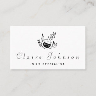 Oils Specialist Magic Potion Classic Black & White Business Card